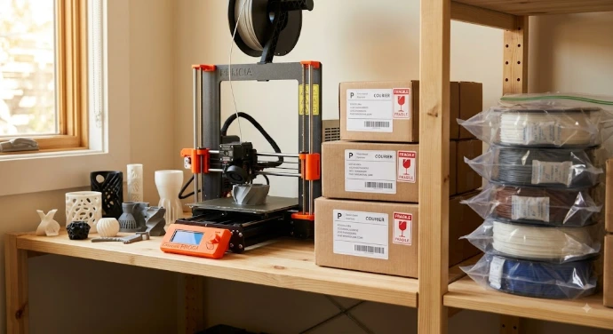 Taller de producción e impresión 3D montado en casa